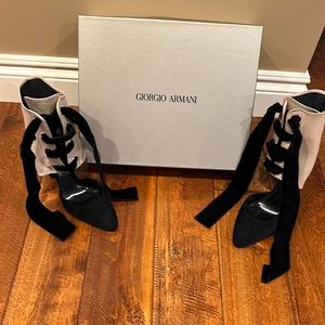 Giorgio Armani Nero and Nudo Boots.  Never worn - size 38.